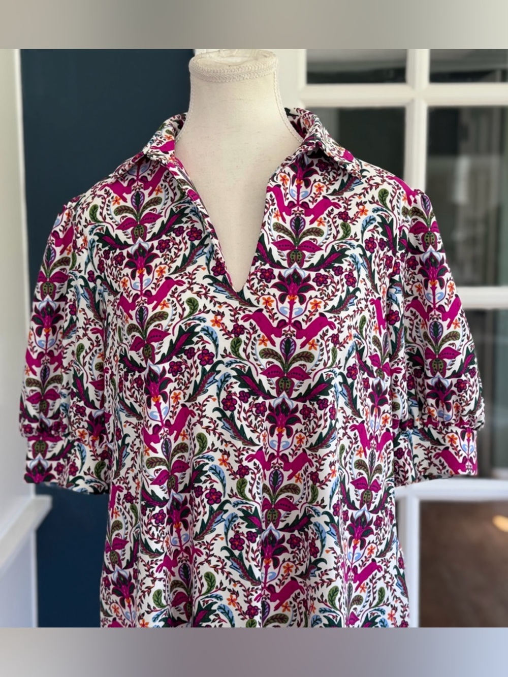 NWT Jude Connally Tierney Dress in Whimsy Hidden Rabbit Print | Size Small - Picture 5 of 16